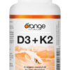 Orange Naturals - D3 + K2 Softgels - organic coconut oil