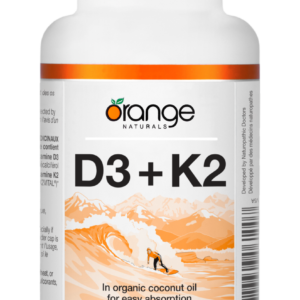 Orange Naturals - D3 + K2 Softgels - organic coconut oil