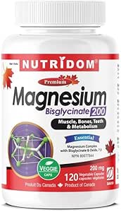 Nutridom Magnesium Bisglycinate 200mg 120 Caps